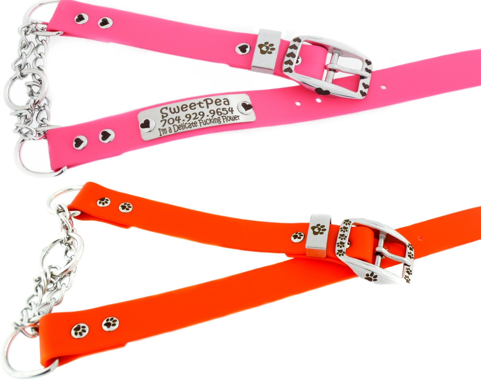 Biothane Martingale 100 Stainless Steel on Biothane Etsy