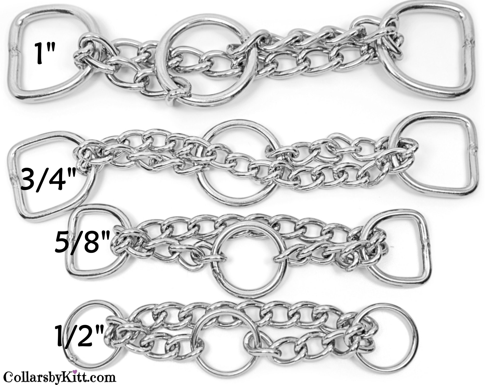 Martingale Chain Stainless Half Check Chain Martingale Etsy