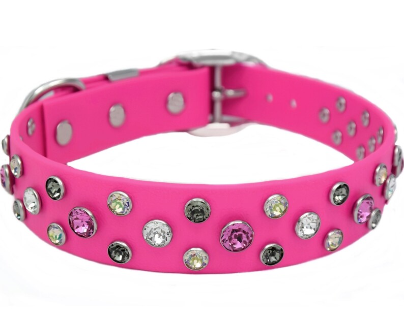 dog collars with swarovski crystals