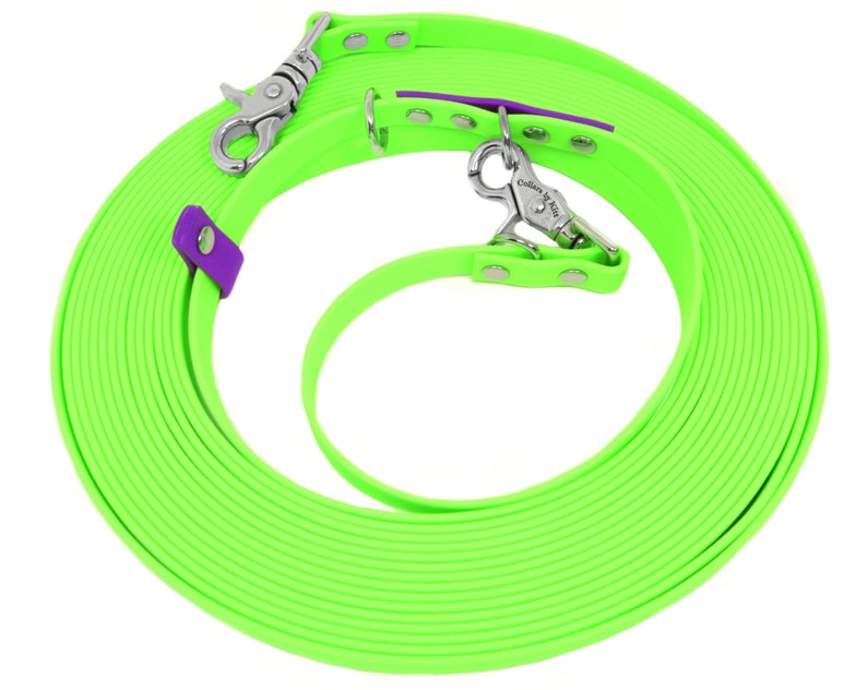 Hands Free Leash Biothane Waist Leash Waterproof Crossbody Etsy