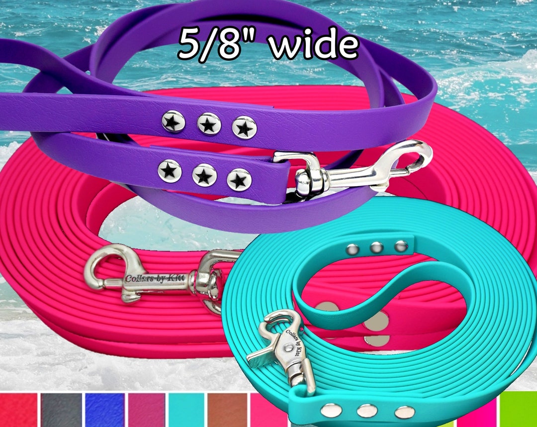 Biothane Dog Leash, Long Line, Waterproof Nose Work Lead, Durable