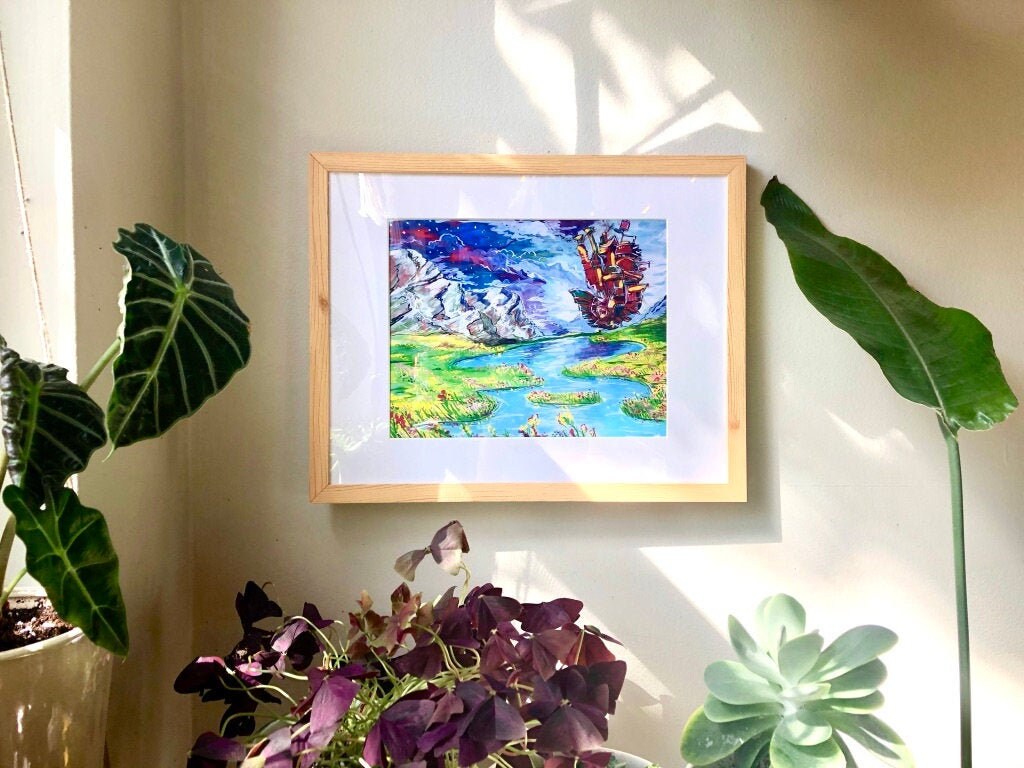 Jardín secreto A4 ART PRINT / castillo cartel calmando bosque | Etsy