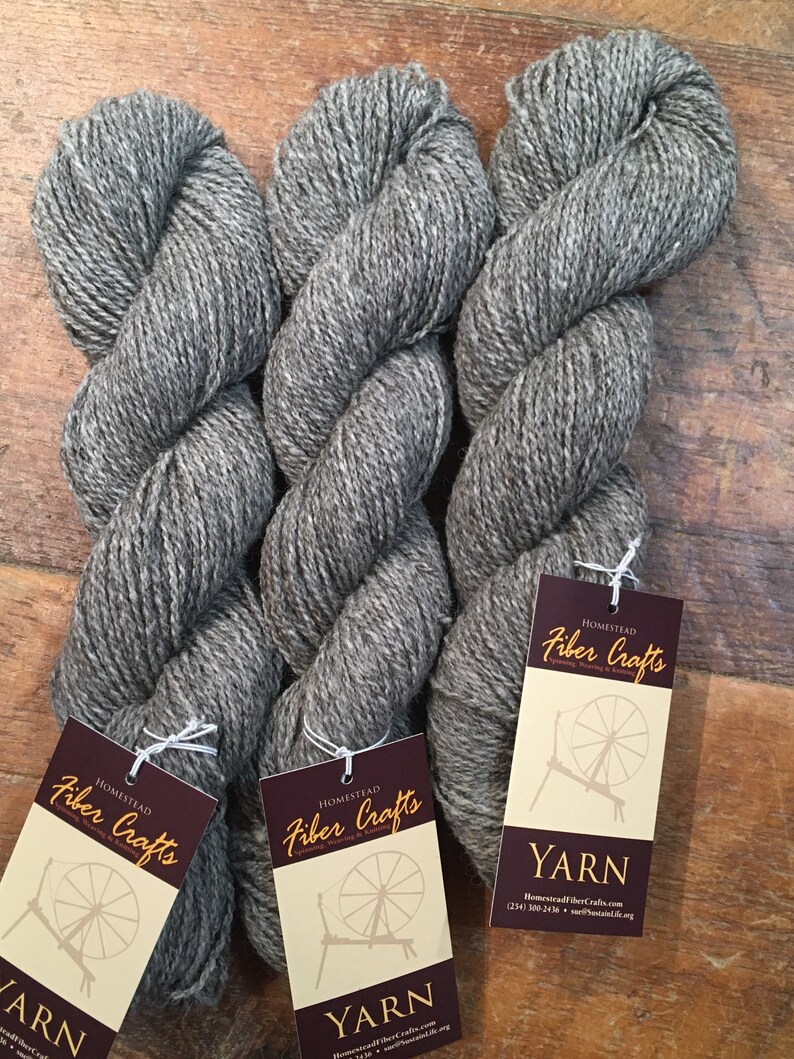 Grey Homestead Raised Alpaca and Merino Yarn