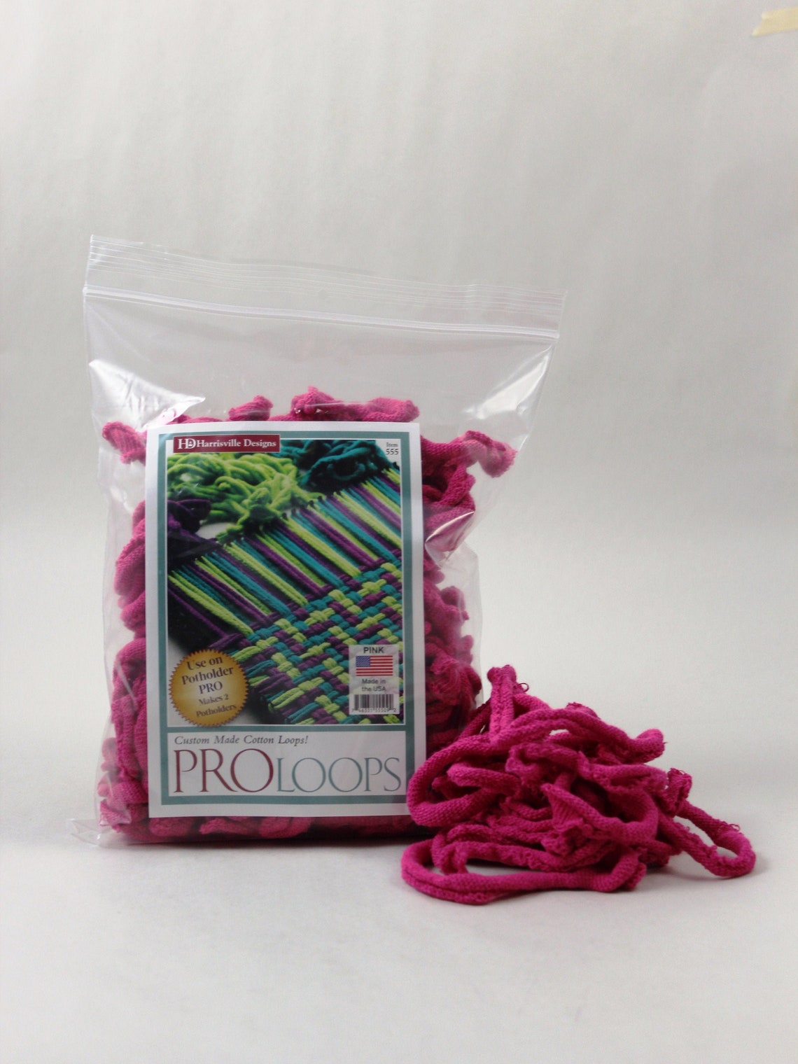 Pro Size Cotton Loops for Potholder Loom Pink Etsy