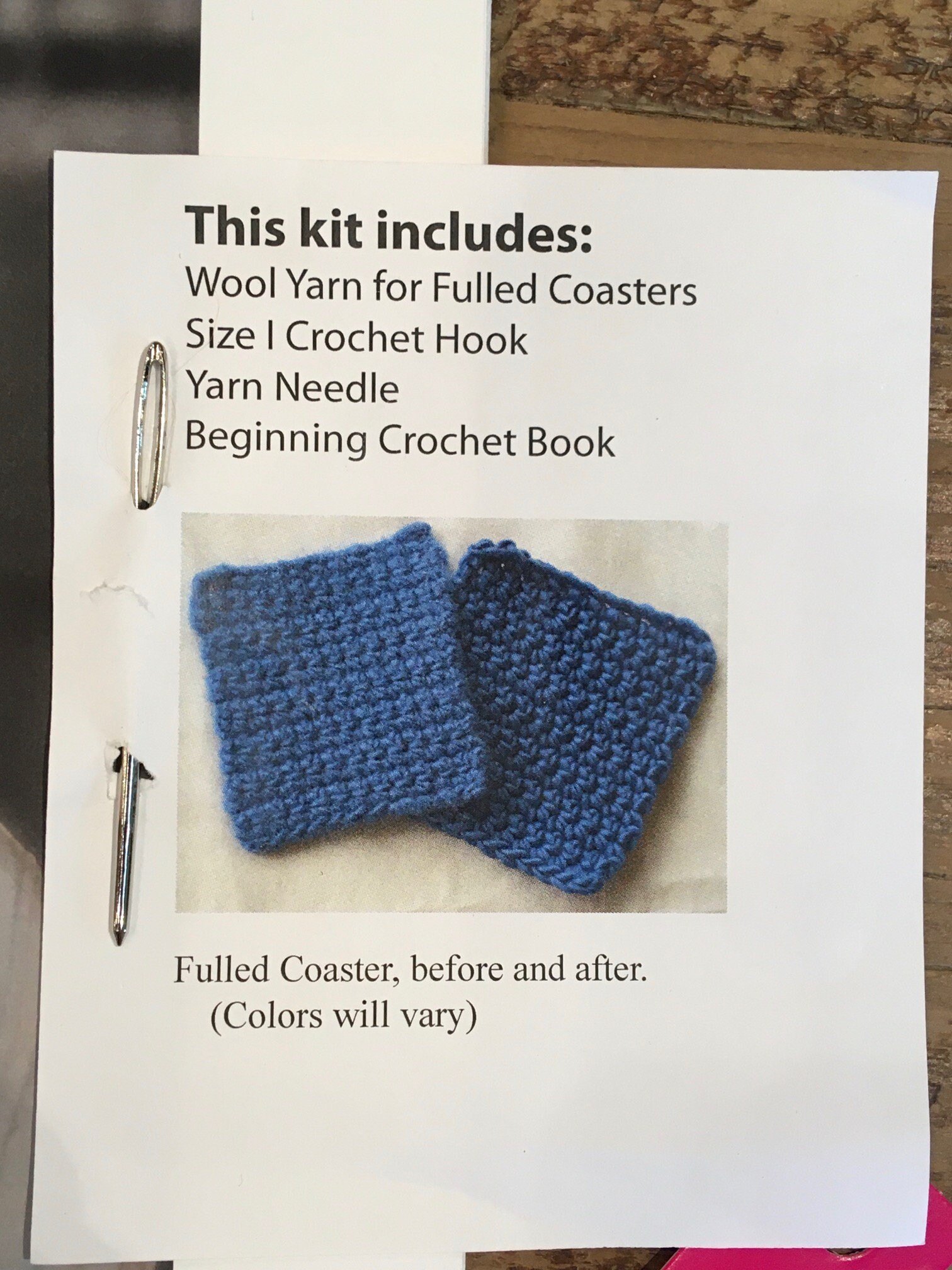 Learn to Crochet Kit with Book Etsy
