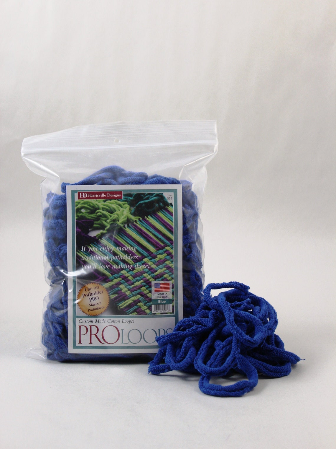 Pro Size Cotton Loops for Potholder Loom Blue Etsy