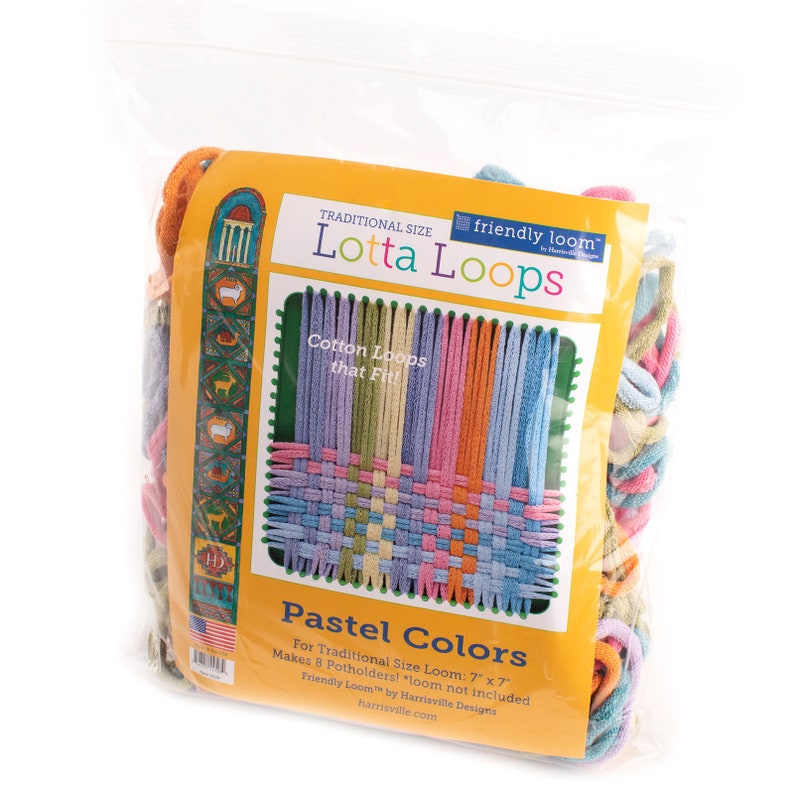 Lotta Loops Cotton Potholder Refill Traditional Size Pastel Etsy