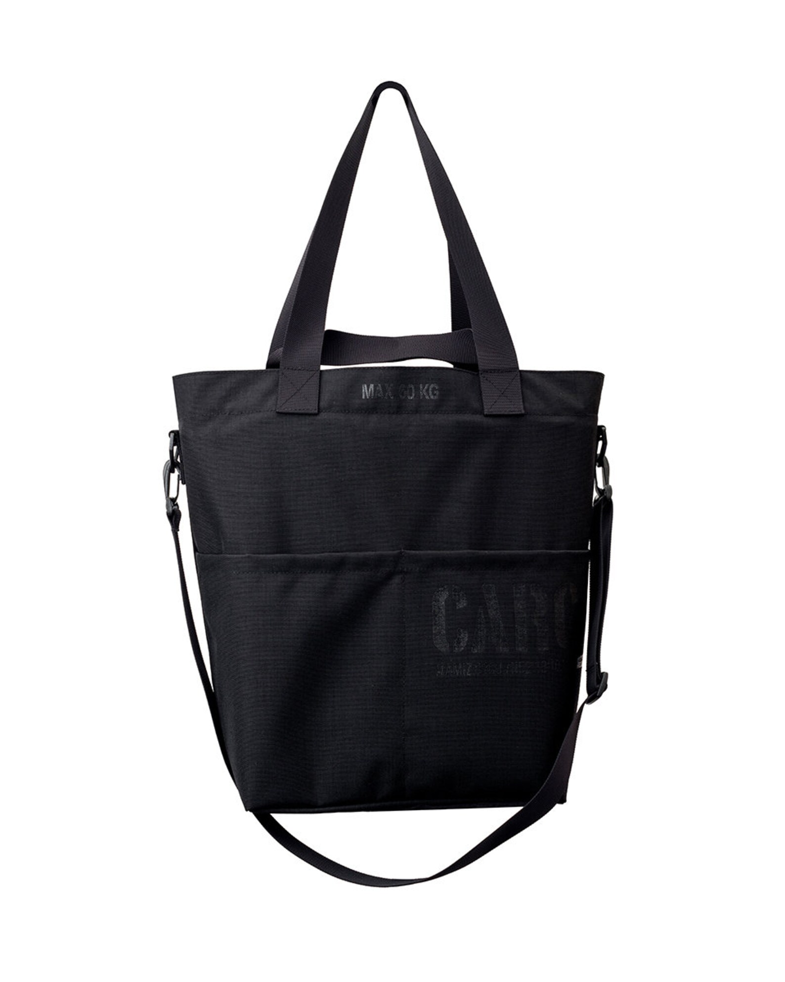 Cordura black tote bag/shoulder bag with pockets Etsy