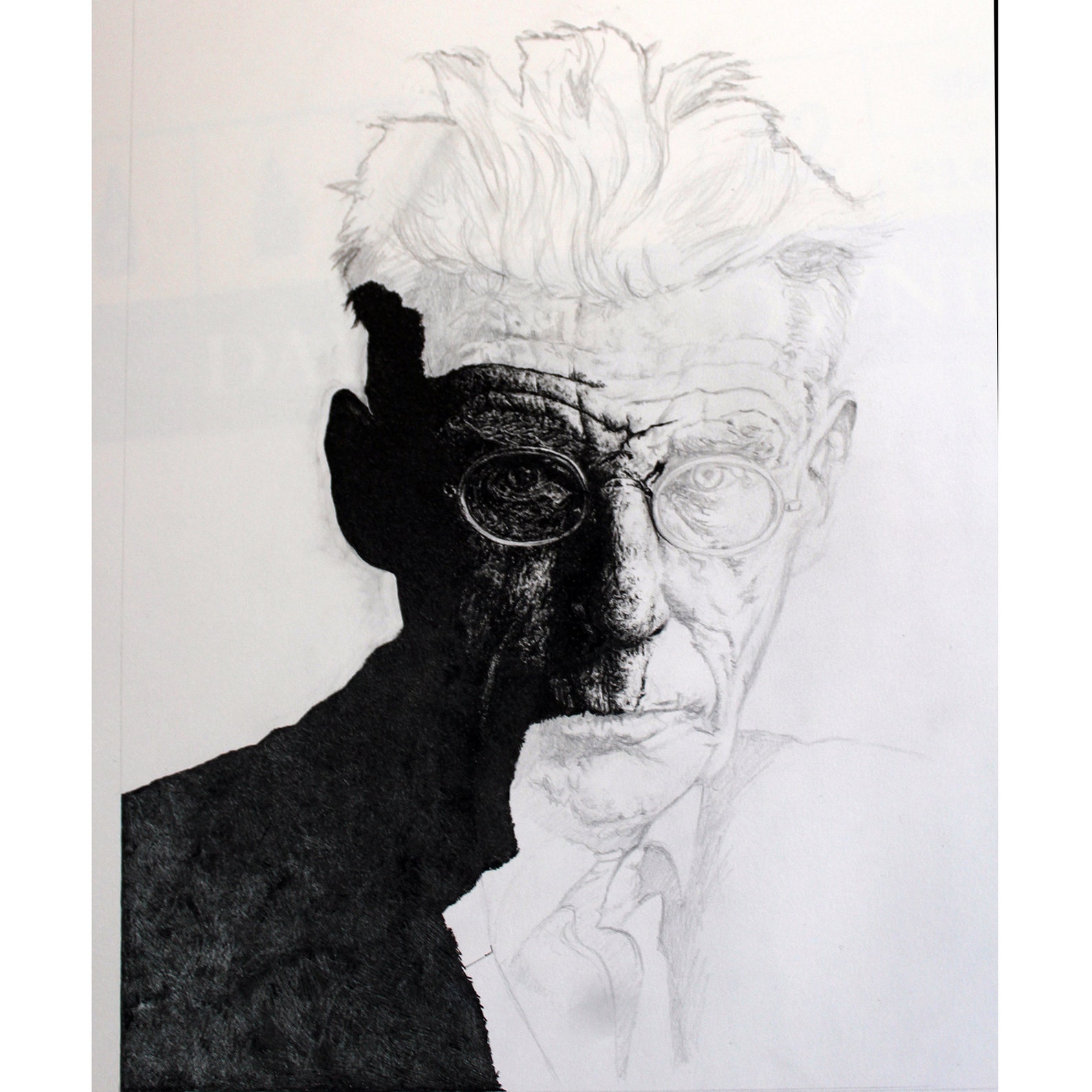 Portrait of Samuel Beckett, Irish Playwright Author & Poet ...