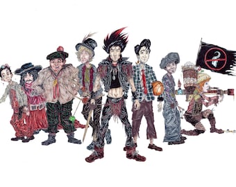 The Lost Boys from Steven Spielberg's 'Hook' (1991) - Illustration Print