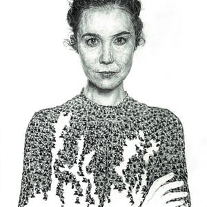 Lisa Hannigan  Irish Singer / Songwriter Portrait - Illustration Print