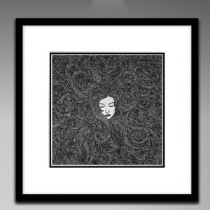 Girl&#39;s Hair - Illustration Print