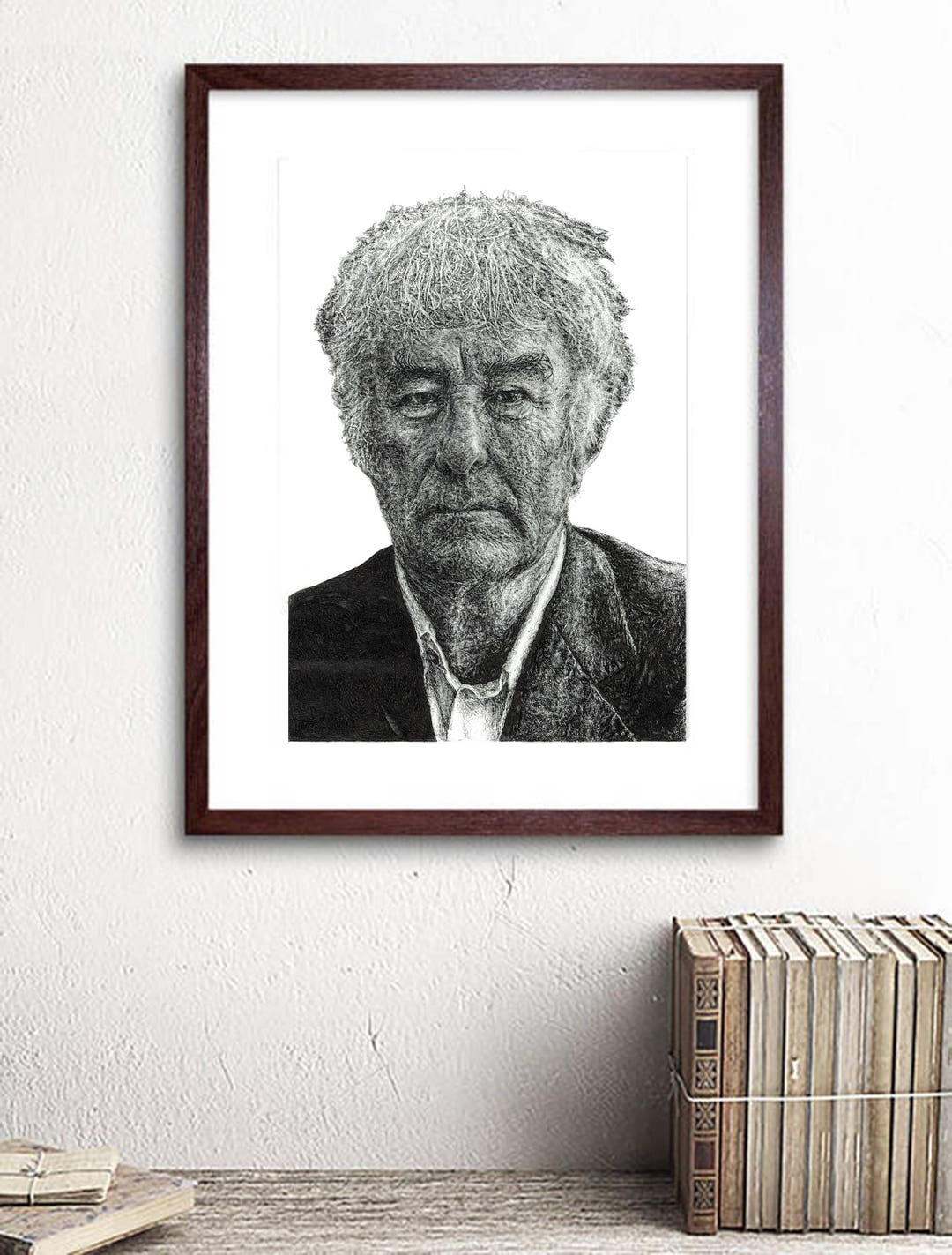 Portrait of Seamus Heaney - Irish Poet Illustration Print - Etsy