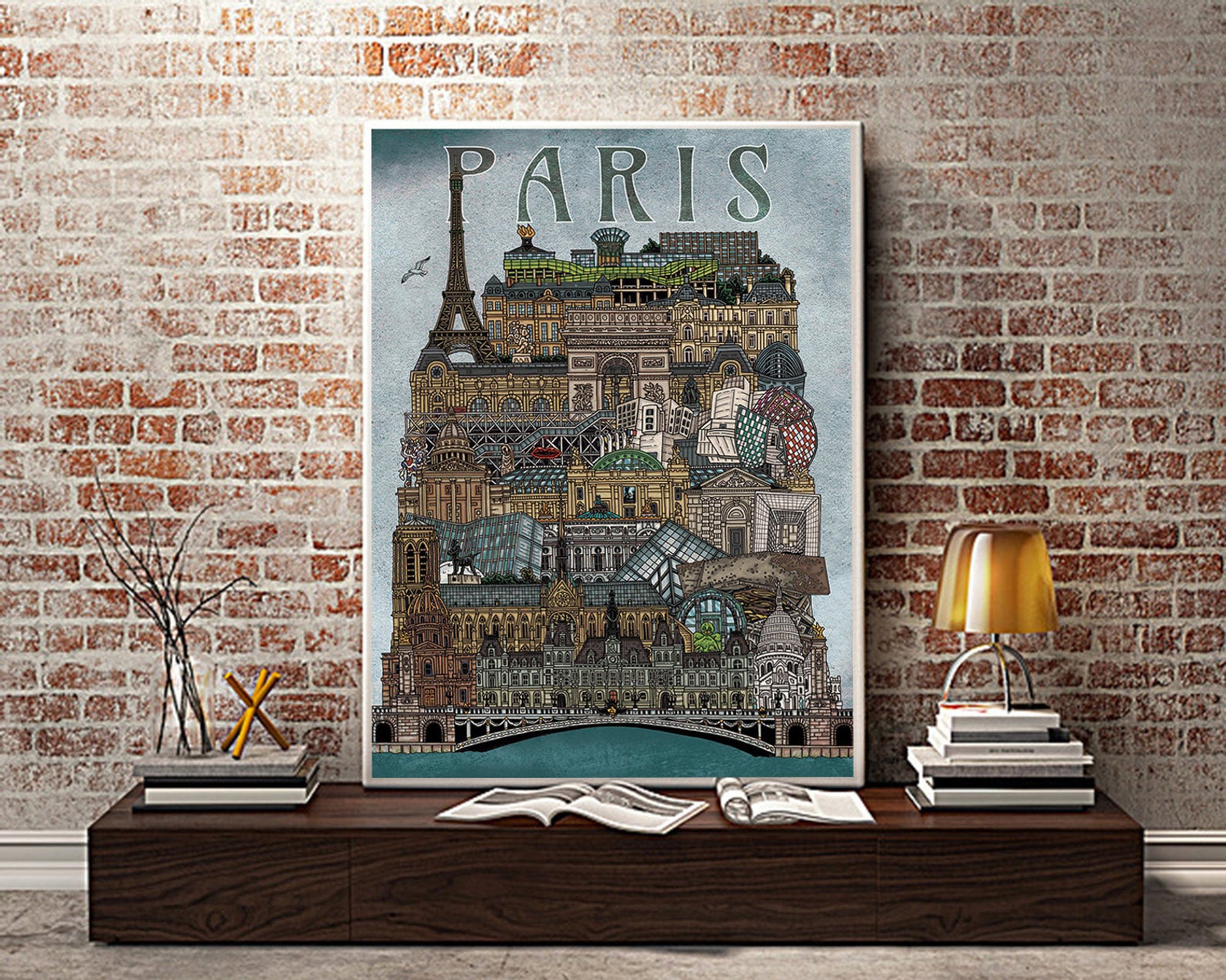4 illustration prints of European Cities GIFT PACKAGE 4 for | Etsy