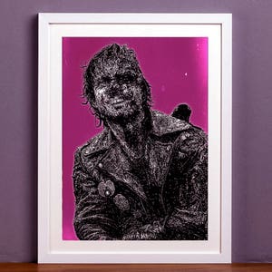 Bill Paxton von 'Near Dark' (1987) - Ein Vampir aus dem Film Illustration Druck