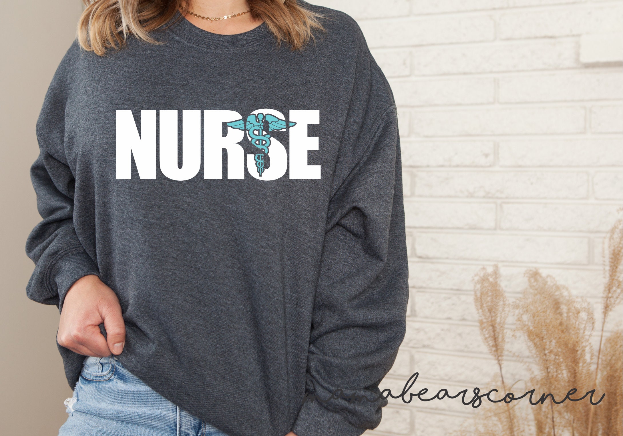 Nurse Crewneck Sweatshirt Nurse Sweater Custom Nurse Sweater Etsy