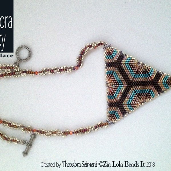 Instant Download - Aurora Sky beaded necklace