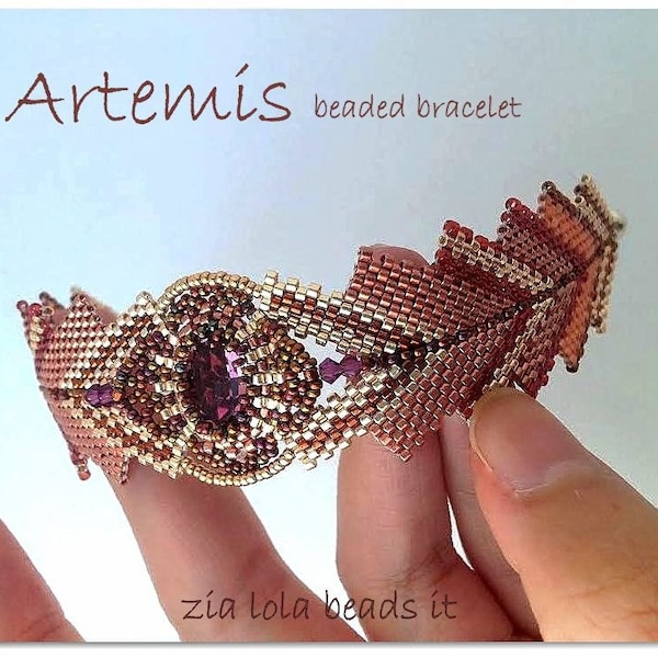 Téléchargement instantané - Tutoriel de bracelet en perles Artemis