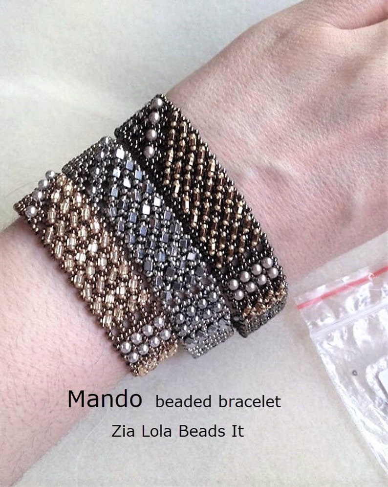 Instant download-Mando beaded bracelet tutorial image 2