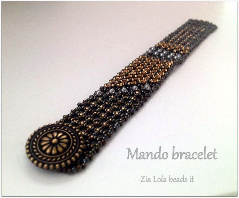 Instant download-Mando beaded bracelet tutorial image 1
