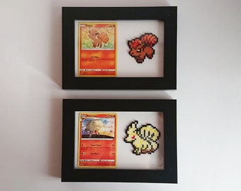 Marco Pokemon Vulpix y Ninetales con tarjeta Vulpix y Ninetales