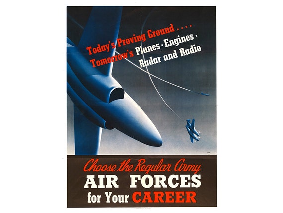 Vintage World War Two RAF Propoganda Poster Print A3//A4