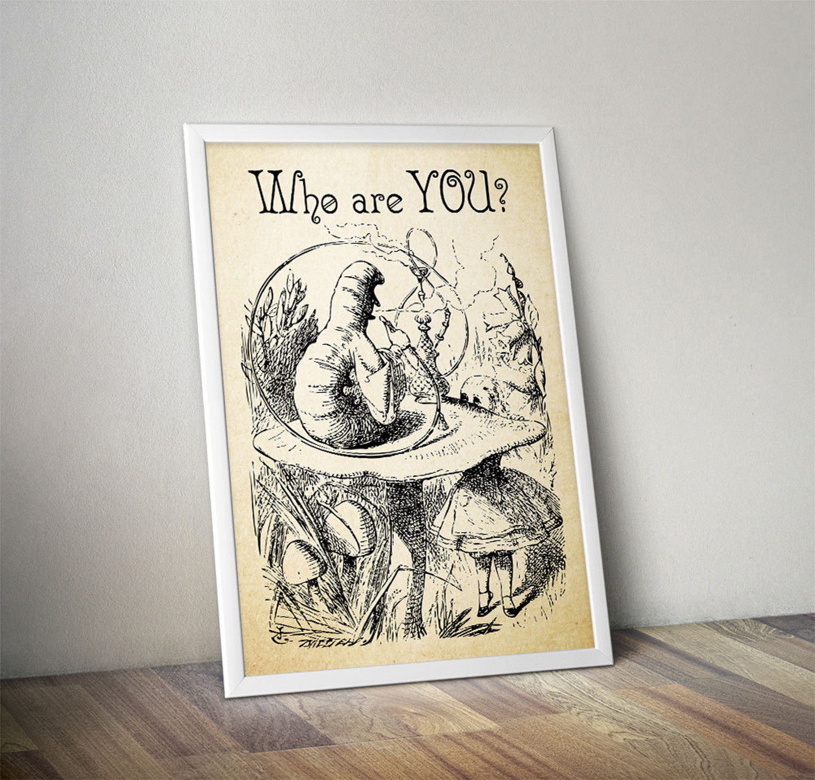 Alice in Wonderland Quotes Who Are You Digital Download Etsy