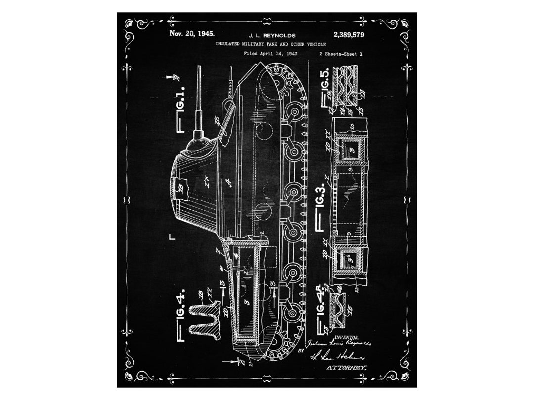 Patent Print Military Tank Poster Military Gifts Art - Etsy