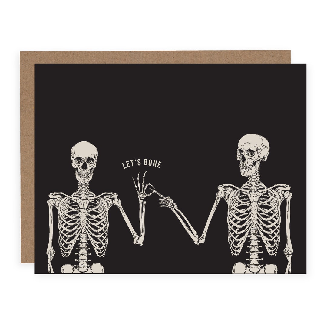 Let's Bone Card Sex Card Funny Valentine's Card Naughty Valentine's Day ...