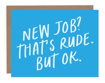 Rude Goodbye Card | Etsy