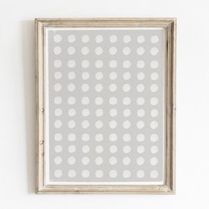 Minimalist Dot Wall Art, Scandinavian Abstract Decor, Printable Wall Art, Modern Bathroom Print, Neutral Nursery Style, Geometric Pattern