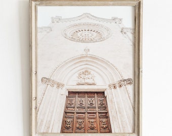 Moroccan Door Wall Art: Neutral Travel Photography