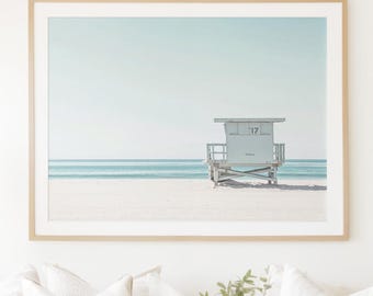 Wandbild „Strandhütte“ – Küstenfotografie (Digitaler Download)