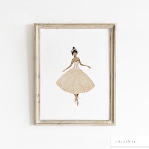 Sugar Plum Fairy Printable Art, Nutcracker Ballet Art, Printable Wall Art, Kids Room Decor, Nursery Wall Art, Christmas Decor, Ballet Gift