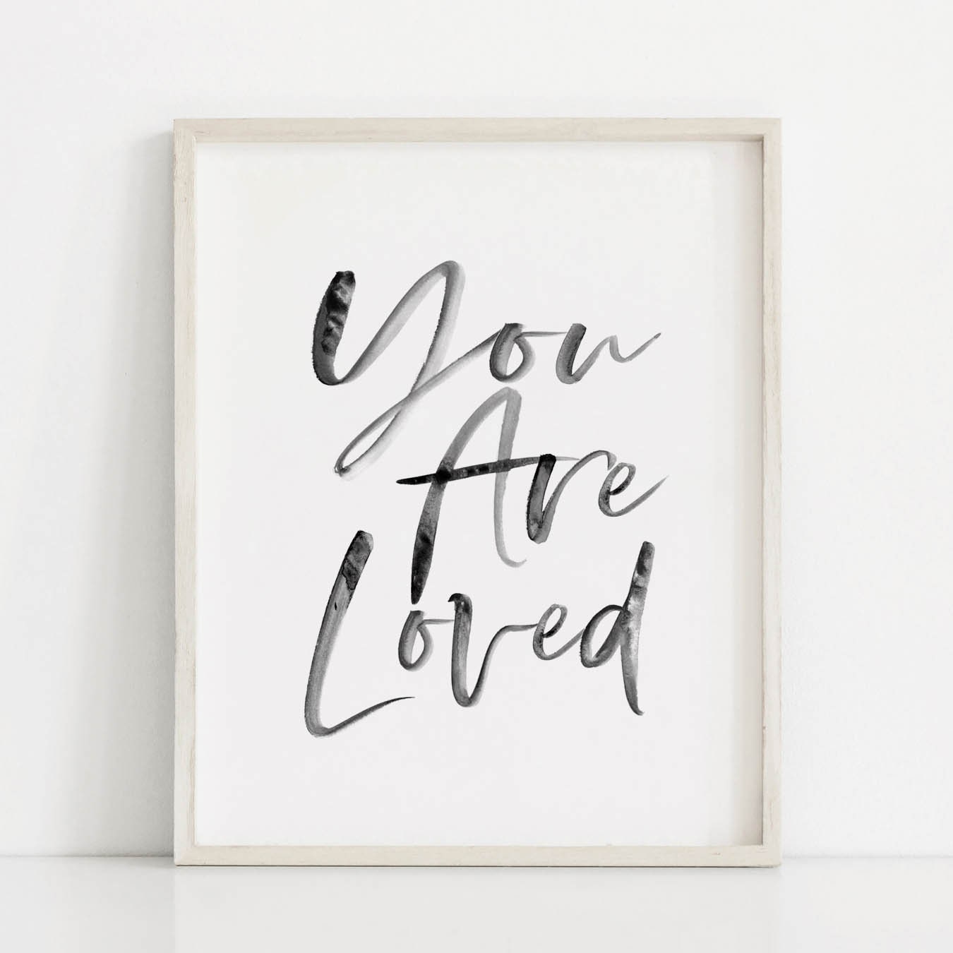 You Are Loved Print Printable Wall Art Nursery Quote Print Etsy México