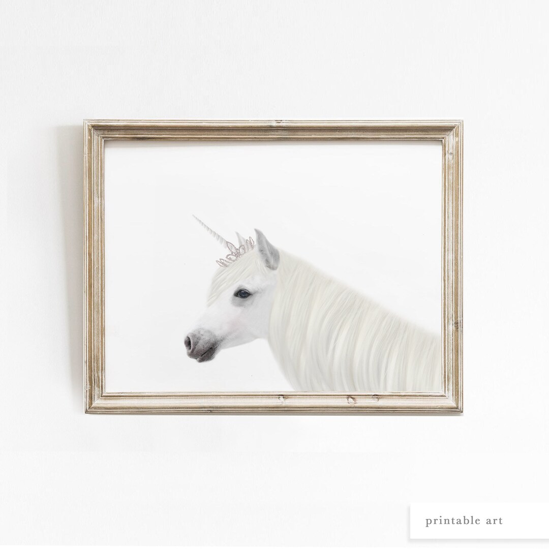 Unicorn Wall Art Printable Wall Art Girls Room Decor Etsy