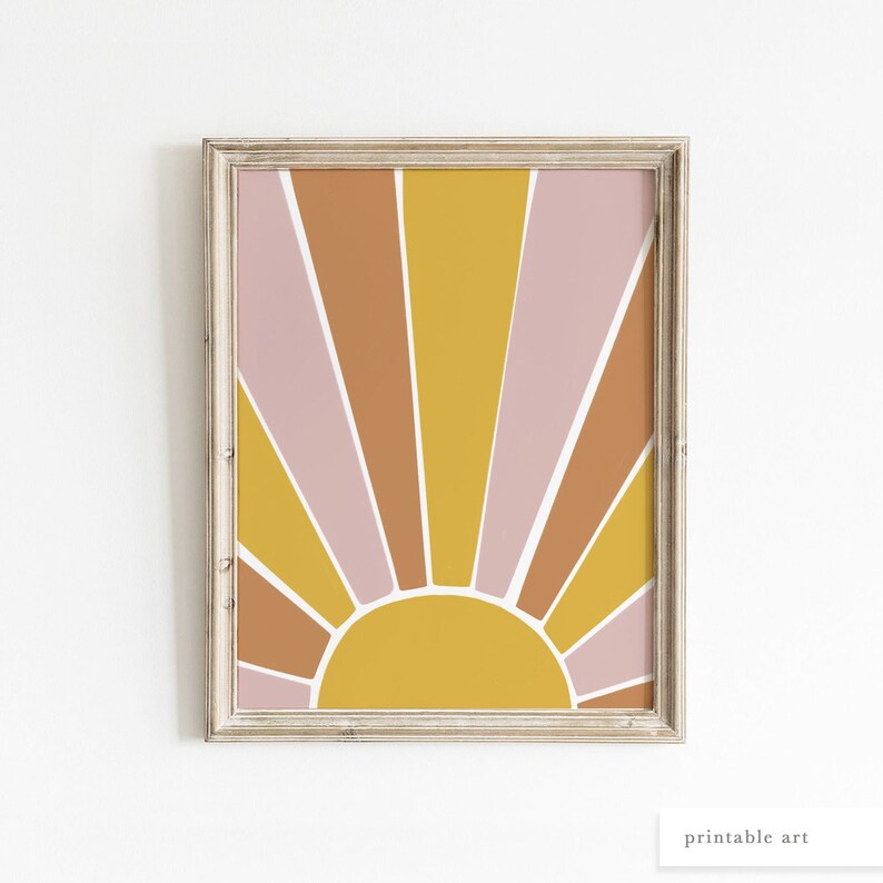 Sunshine Wall Art Nursery Wall Art Printable Wall Art Etsy