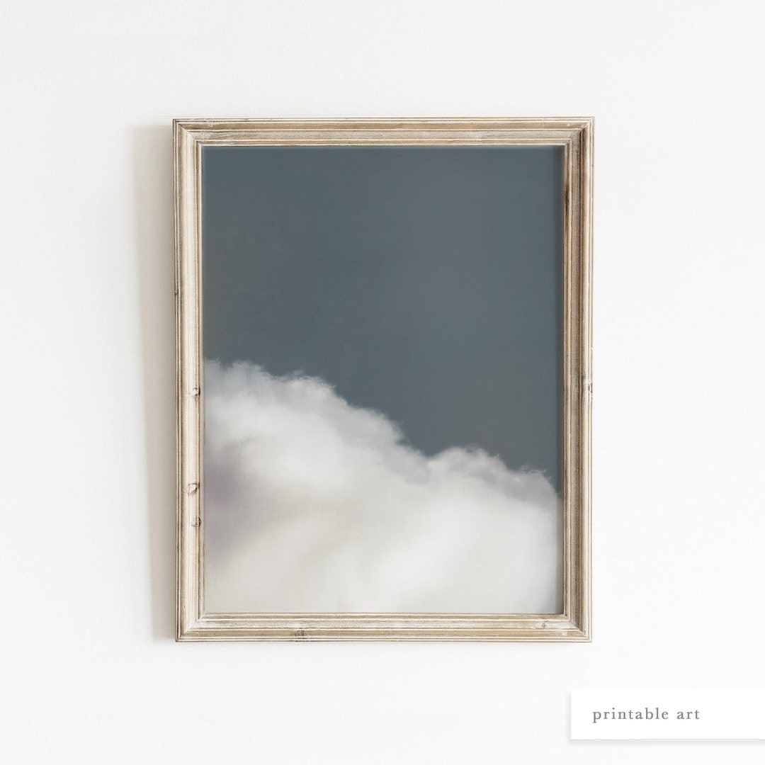 Nursery Cloud Print, Printable Wall Art, Cloud Art Print, Printable ...