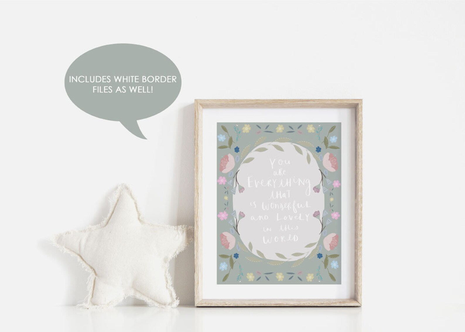 Inspirational Nursery Wall Art Inspirational Kids Wall Art | Etsy