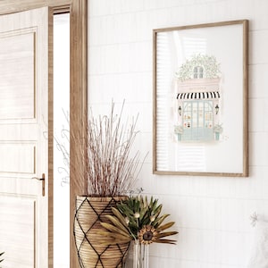 French patisserie print styled as elegant home decor, perfect for kitchen, nursery, or coffee shop wall art.