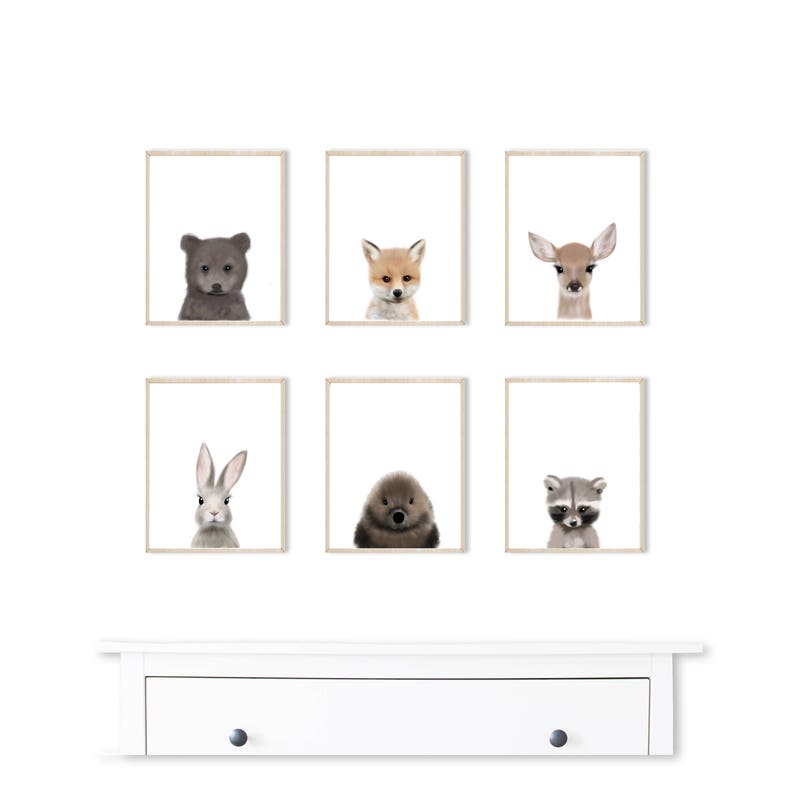 baby animal prints for nursery
