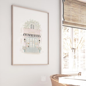 French Bakery Art, Paris Cafe Print, Printable Wall Art, Girls Room Decor, Patisserie Watercolor, Kitchen Wall Art, French Nursery Print image 6