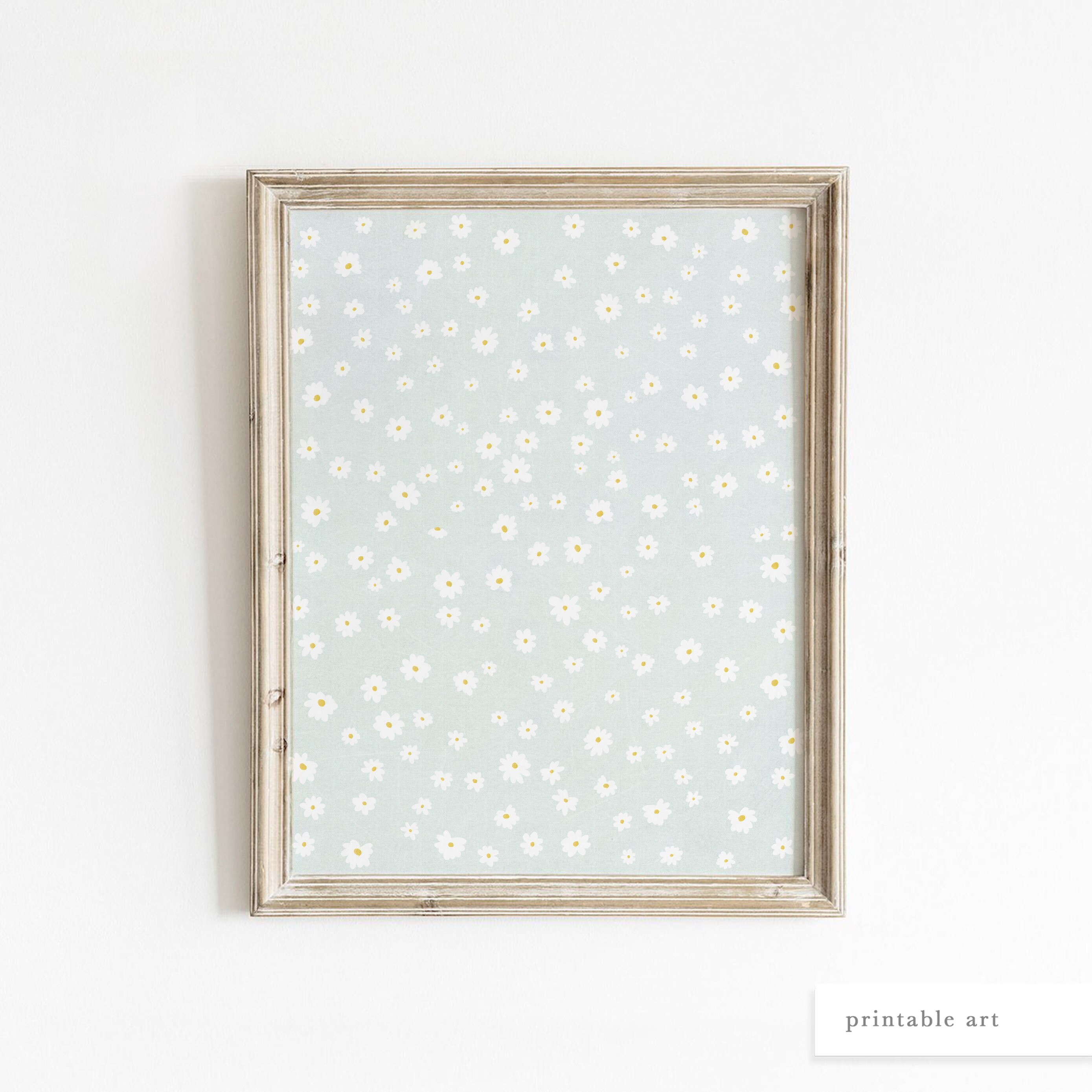 Daisy Art Print Floral Wall Art Daisy Printable Printable | Etsy