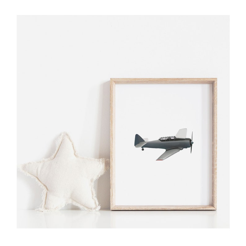 Airplane Nursery Wall Art Airplane Nursery Decor Airplane