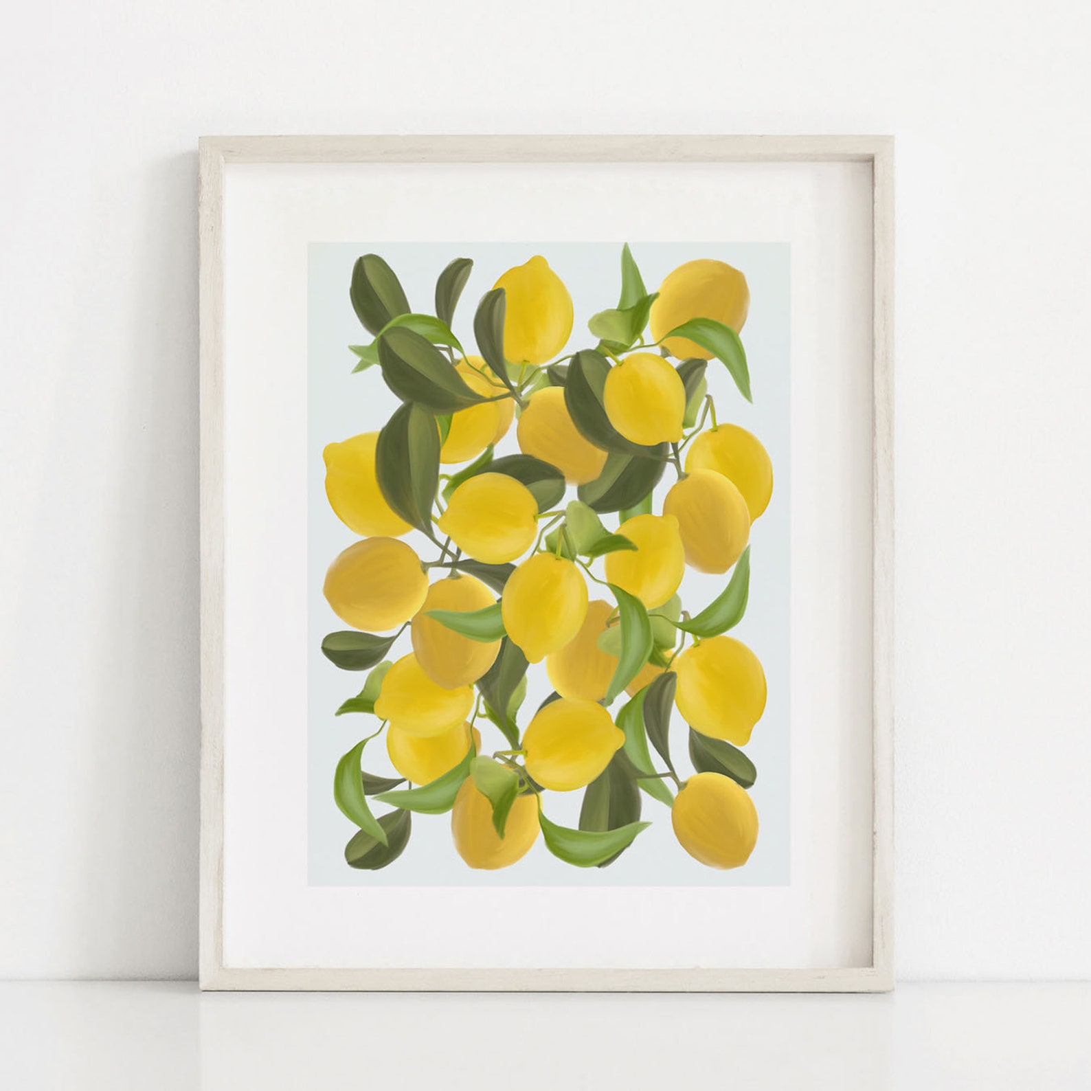 Lemon Print Lemon Decor Lemon Art Lemon Wall Art Kitchen Etsy