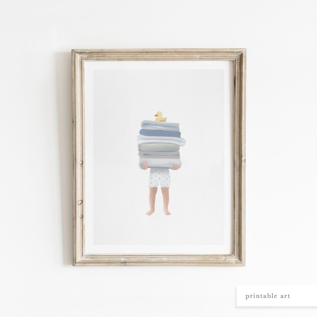 Kids Bathroom Art, Kids Bathroom Decor, Printable Wall Art, Nursery Art ...