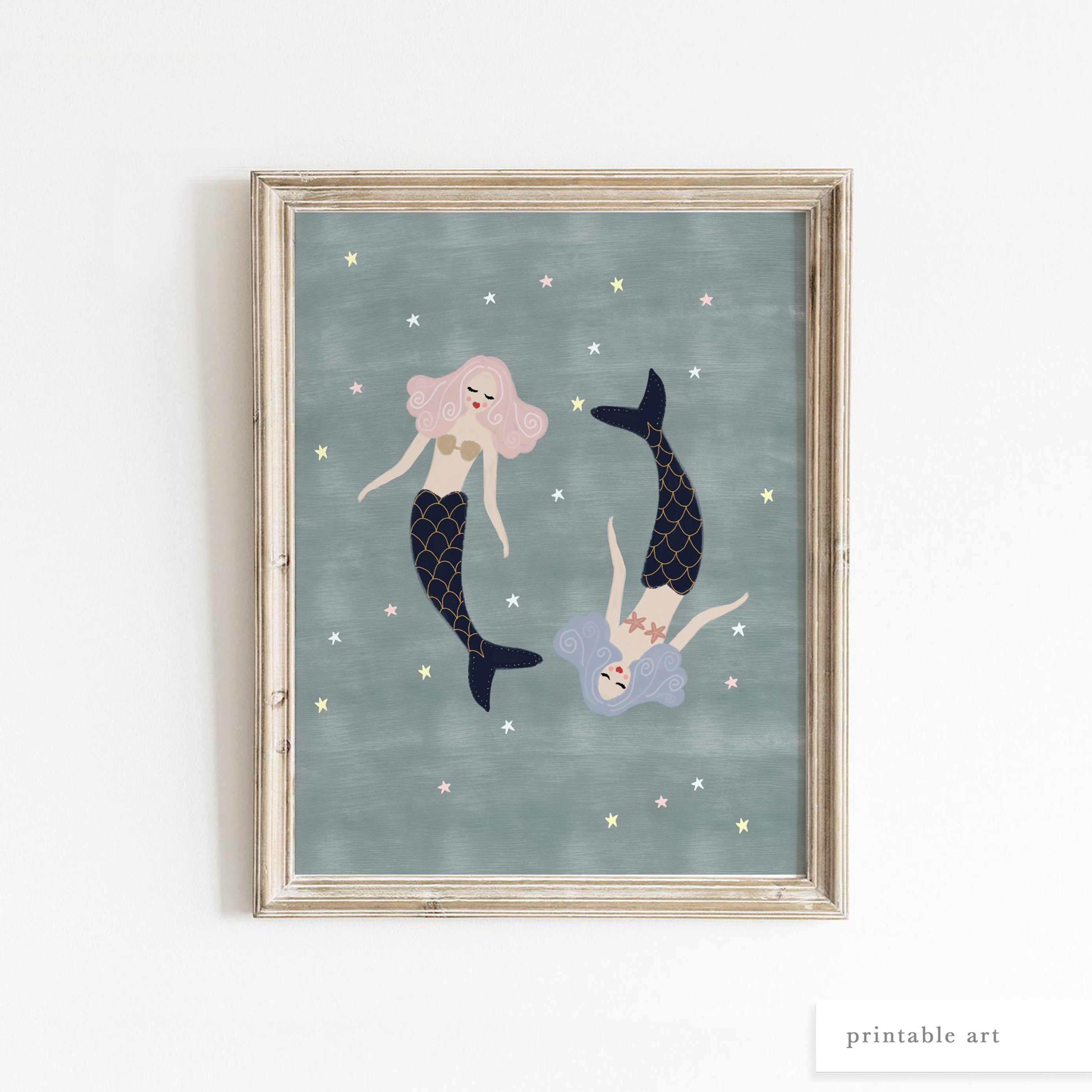 Digital Prints Prints Mermaid Poster Decor For Girls Kids And Teens digital-prints-prints-mermaid-poster-decor-for-girls-kids-and-teens