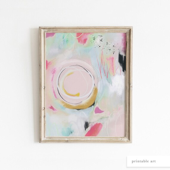 Printable Modern Art Printable Wall Art Colourful Wall Art - Etsy