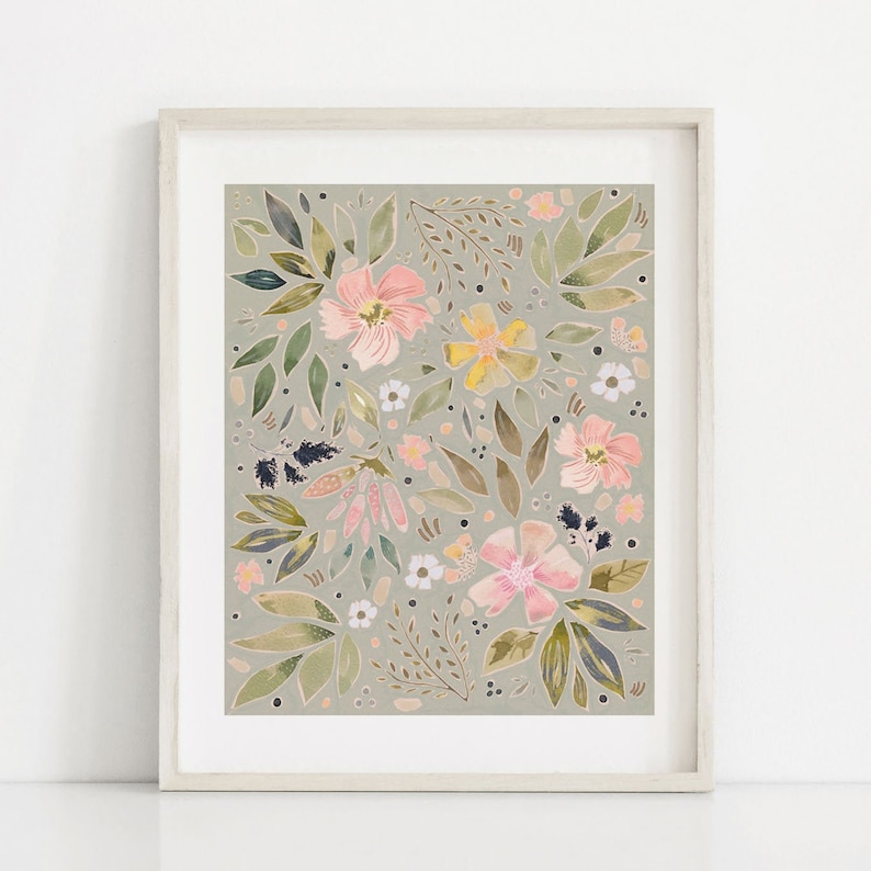 Botanical Wall Art Floral Wall Art Printable Wall Art Etsy