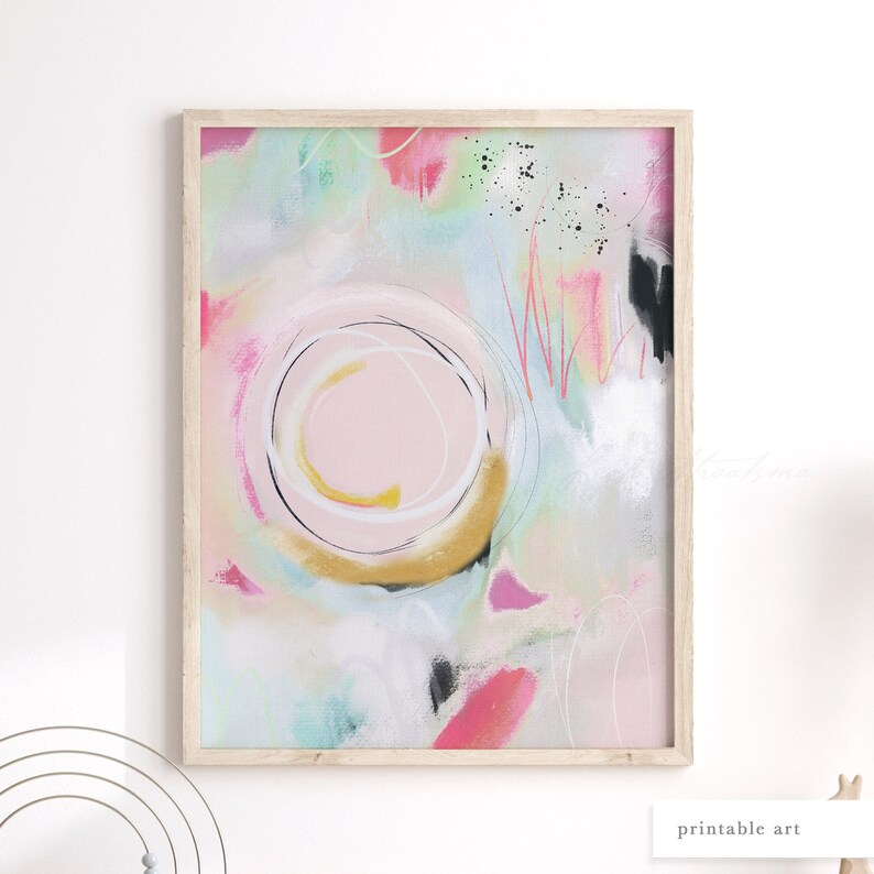 Printable Modern Art Printable Wall Art Colourful Wall Art - Etsy